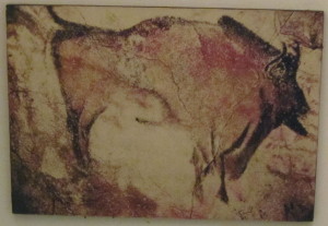 A prehistoric cave drawing of a bison. (Understanding What Story is)