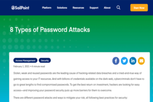 8 Types of Password Attacks
