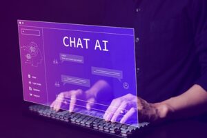 Chat with AI or Artificial Intelligence technology