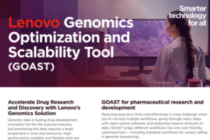 Lenovo Genomics Optimization and Scalability Tool (GOAST) | LENOVO